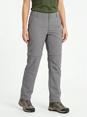 GoLite Womens Convertible Hiking Pants Gray Lightweight Zip Off M